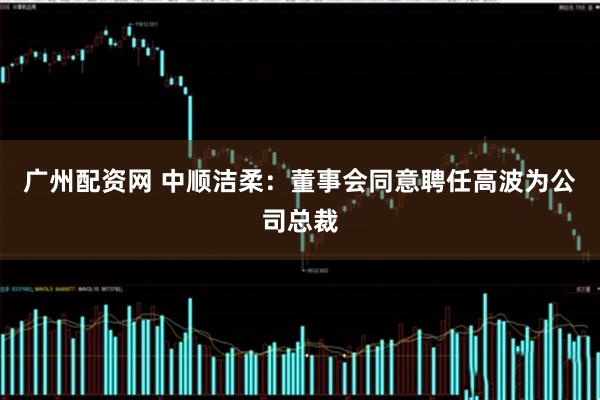 广州配资网 中顺洁柔：董事会同意聘任高波为公司总裁
